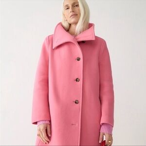 J crew villa coat size 4 in pink nwot